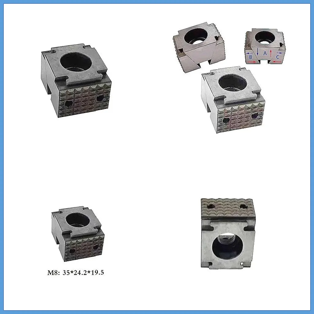 

Высокоточные мини-зажимы клиновидные M8, M10, M12 для станков с ЧПУ, модульные губки для промышленного использования