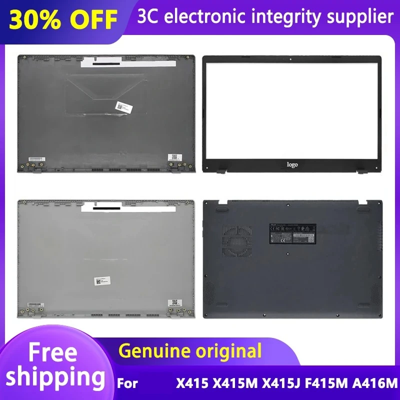 

Ornigial New For Asus X415 X415M X415J F415M A416M Laptop LCD Rear Lid Back Top Cover Front Bezel Bottom Base Case Grey Silver