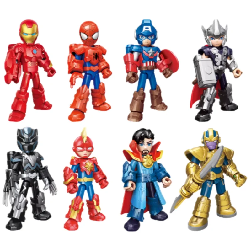 

Keeppley Building Blocks Iron Man Spider Man Thor Assembled Blind Box Model Home Decorations Children Birthday Gift Toys