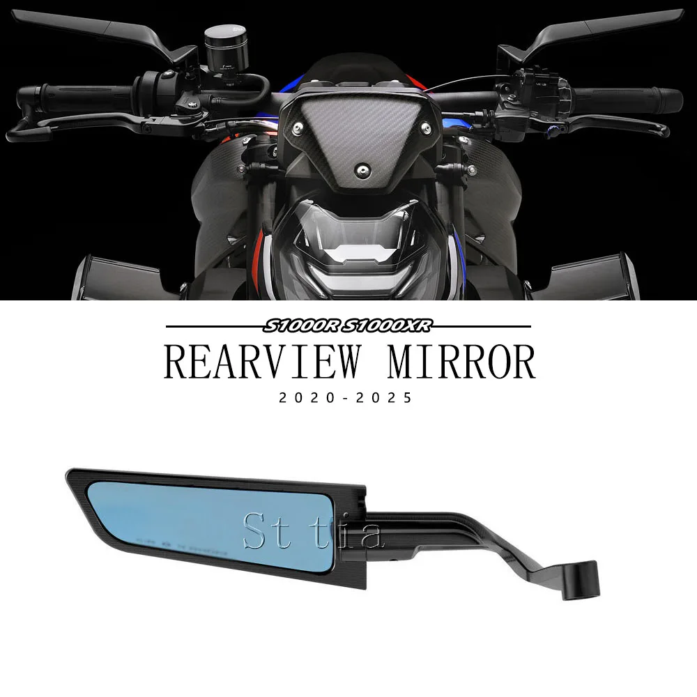 

2025 New Motorcycle Rearview Mirror For BMW S1000R S1000 R S1000XR S 1000XR 2020-2024 Adjustable Aluminum Wind Wing Mirror