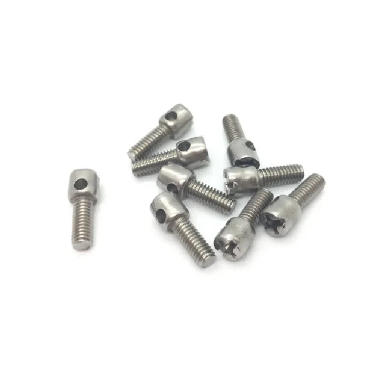 برغي محكم للرصاص مجلفن مع ثقب ، فولاذ مقاوم للصدأ ، M3M4M5M6 * 6 8 10 12 14 16 18 20 22 25 30 35 40 45 50 55 60 #3