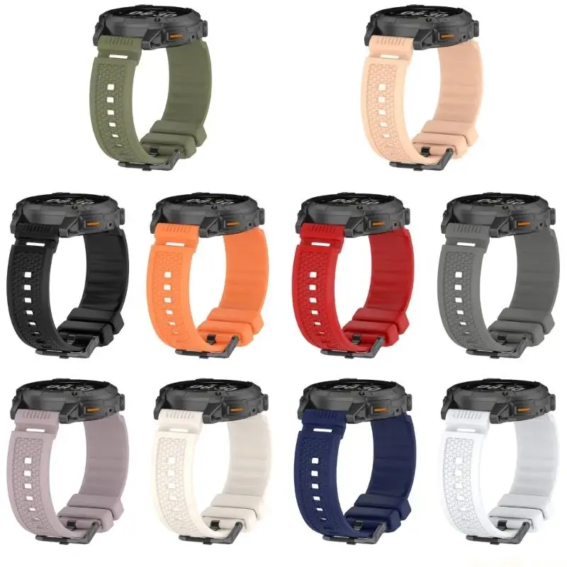 

F62C Quick Release Silicone Band 24mm Smooth Connection Secure Fit Band Simple Installation for NOMAD