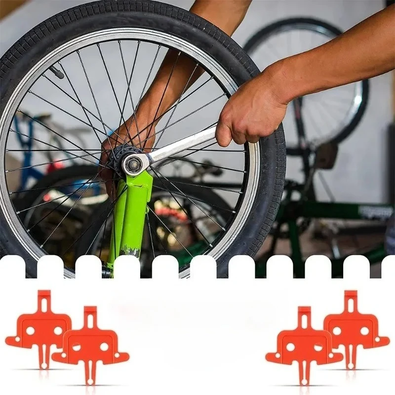 6pcs Mini Professional Portable Outdoor Cycling Parts Bicycle Brake Spacer Disc Mountain Bike Brakes Pads