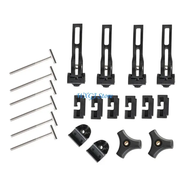 

37JE T-Bolts Front Rear Clamp for Hard Tri-Fold Tonneau Cover Pickup Truck Bed Cover