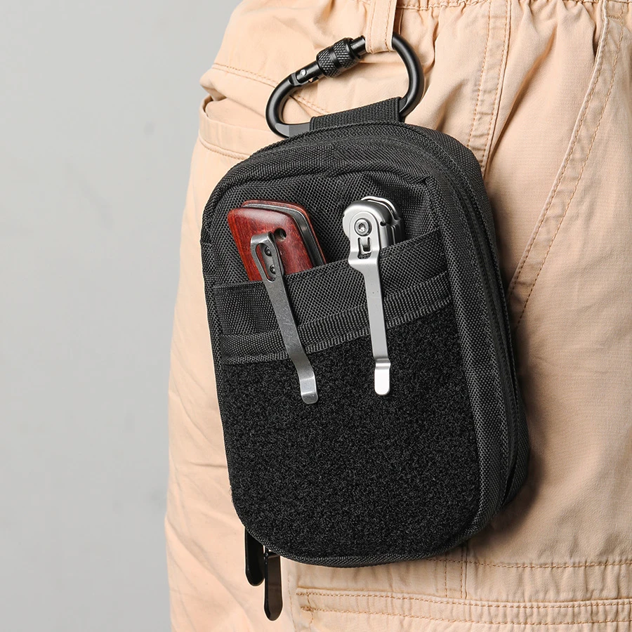 Zipper EDC Tool Storage Bag Durable Oxford Fabric Card Holder Mini Coin Purse Women Men's Short Wallet Trend Youth Mini Handbag