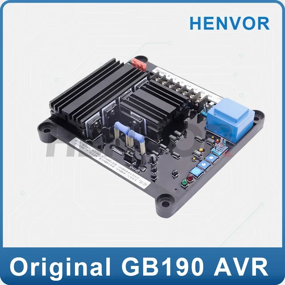 GB190 AVR Voltage Regulator for Brush Generator, 20A Full-Wave Excitation Stabilizer Module, AC 220V/380V Universal Kit
