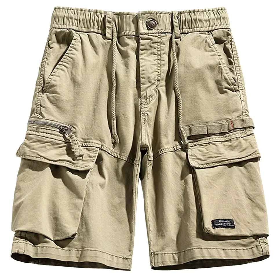 

Men'S Cargo Shorts Elastic Waist Casual Lightweight Pocket Summer Outdoor Work Wear Shorts Fuzzy Hiking Cargo Pants