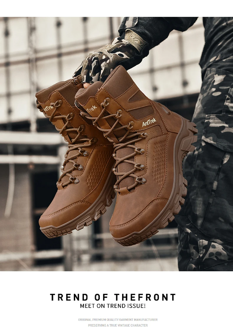 Wilde Trainingsstiefel für Herren, vier Jahreszeiten, rutschfeste, wasserdichte Outdoor-Stiefel, modische Komfort-Dschungel-Wandersneaker-Stiefel – Detail 29
