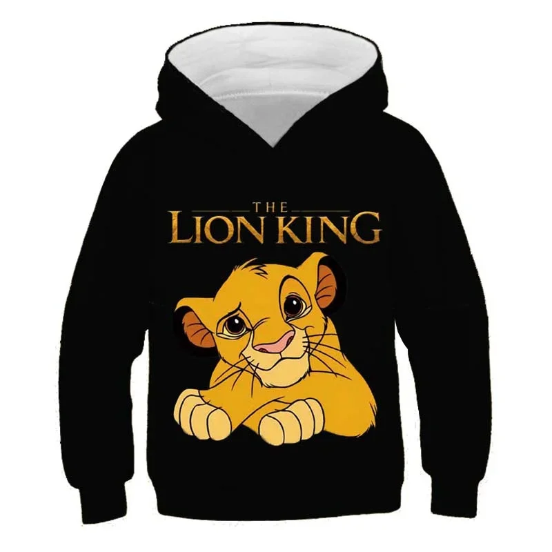 Kids The Lion King Hoodies Clothing Children's Cotton Long Sleeves Sweatshirts Clothes Boys And Girls Simba Hooded Tops Costumes