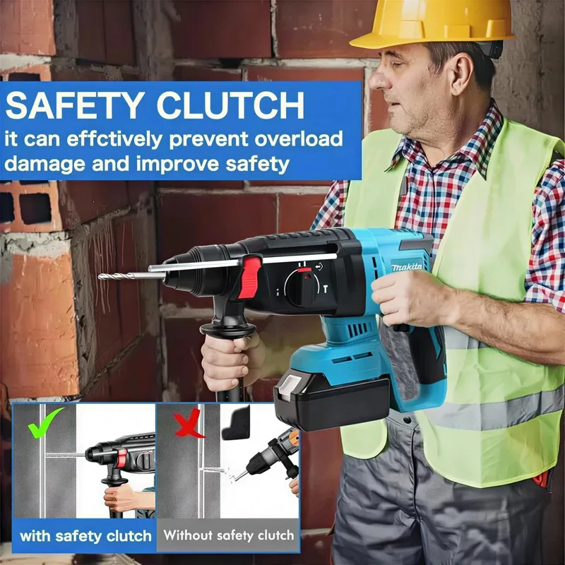 Makita Original 24MM Cordless Hammer Brushless Electric Hammer 18V Lithium Battery Wireless Drills For Makita 18v Power Tools