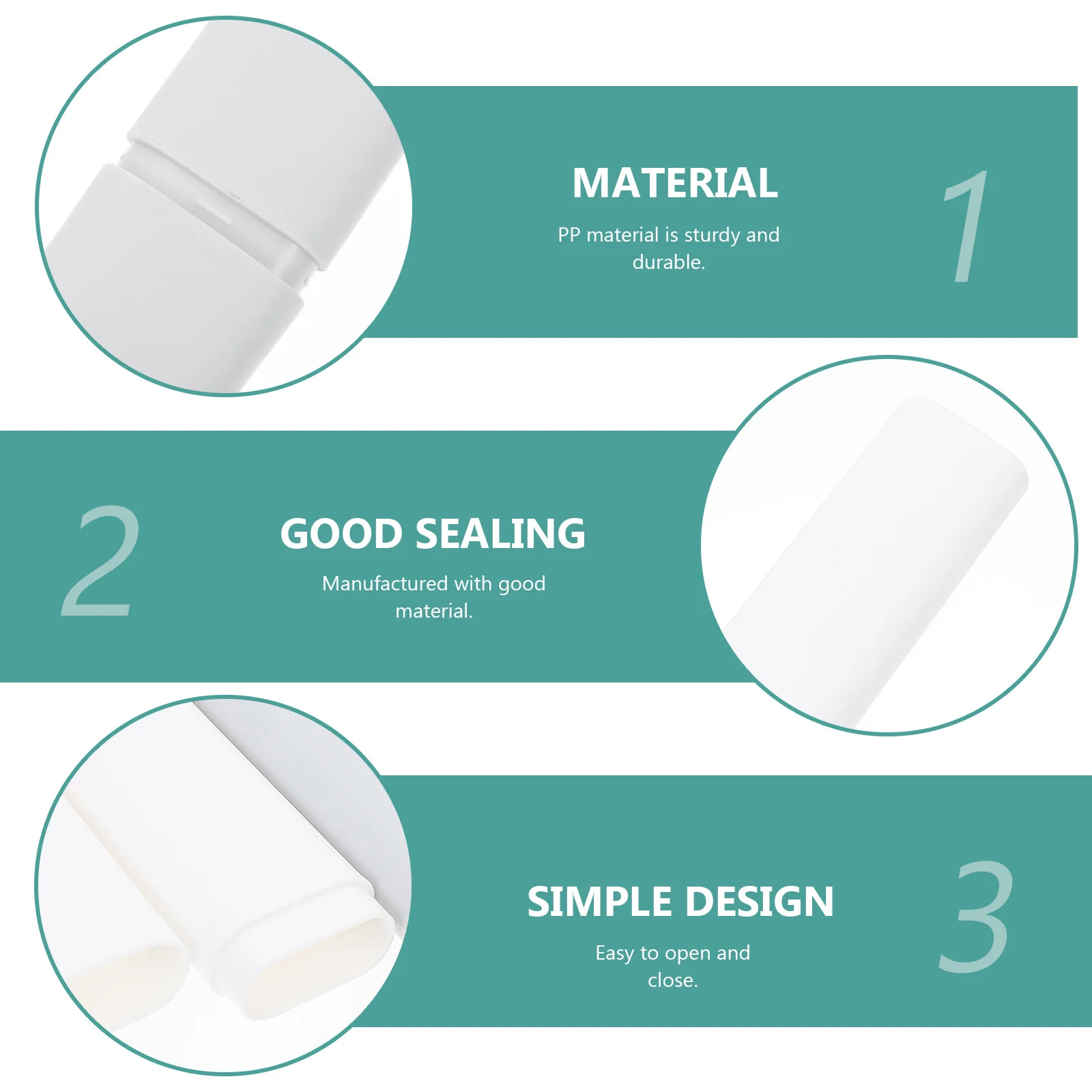 

4Pcs Practical Toothbrush Case with Drain Holes Easy Open Close for Home Travel Outdoor Protection Travel Toothbrush Holder