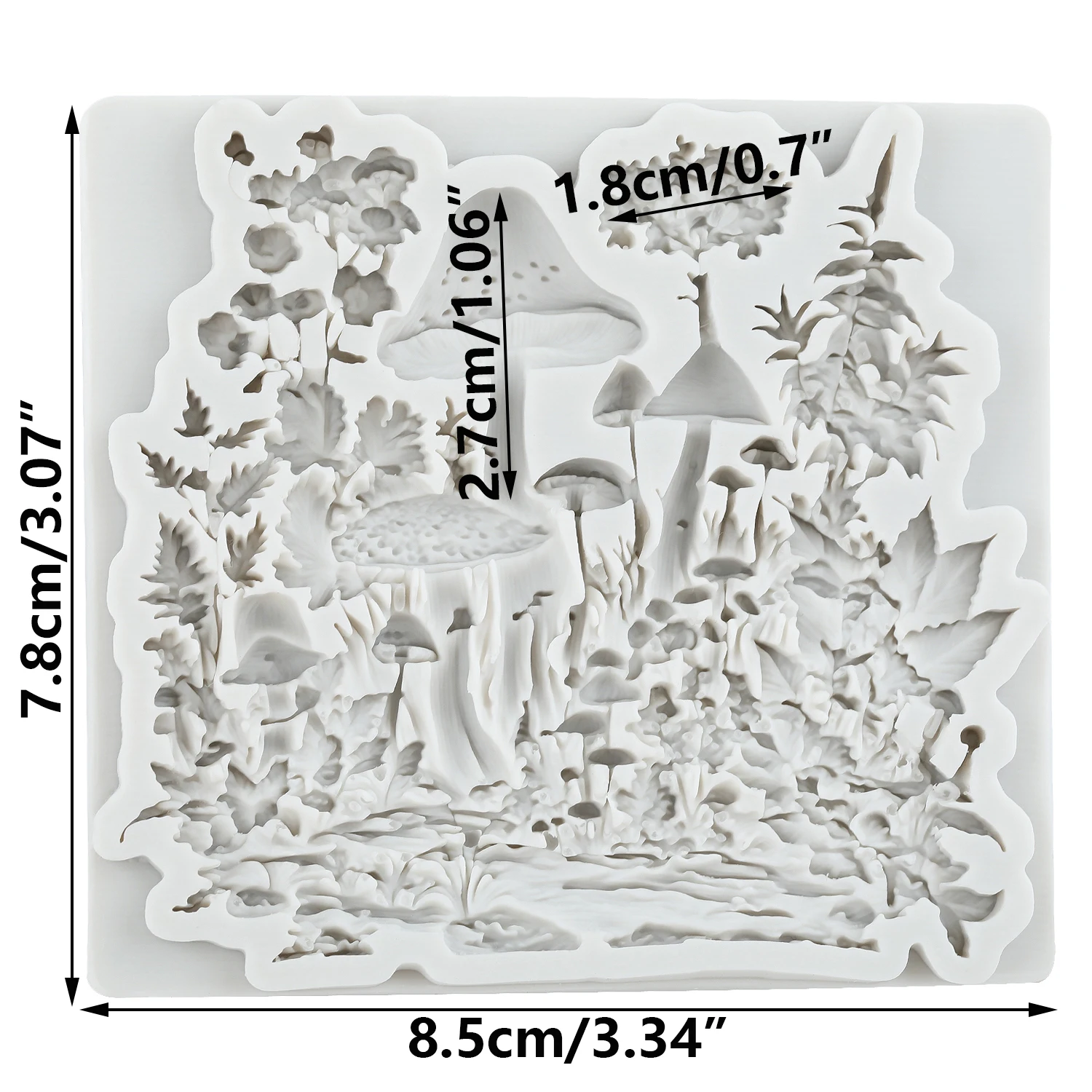 Mushroom Silicone Molds Fondant Cake Decorating Tools Cupcake Topper Chocolate Candy Sugar Craft Gum Paste Polymer Clay