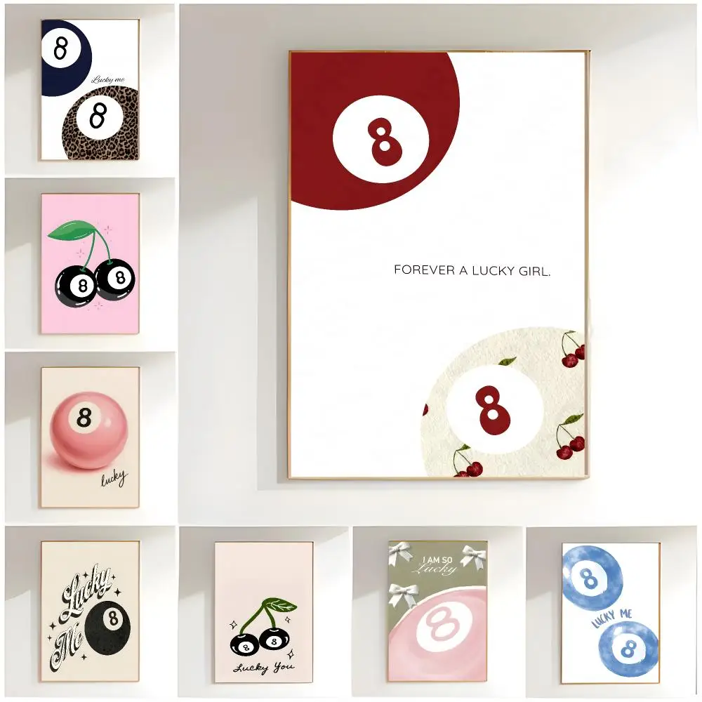 Luck8 Poster Premium Wall Decor Modern Home Poster Unframed
