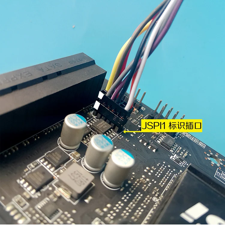 100% جديد تنطبق على msi اللوحة BIOS رقاقة من خلال لحرق فلاش خط الحرة jsp1 مبرمج حفظ فرشاة الطوب الأسود