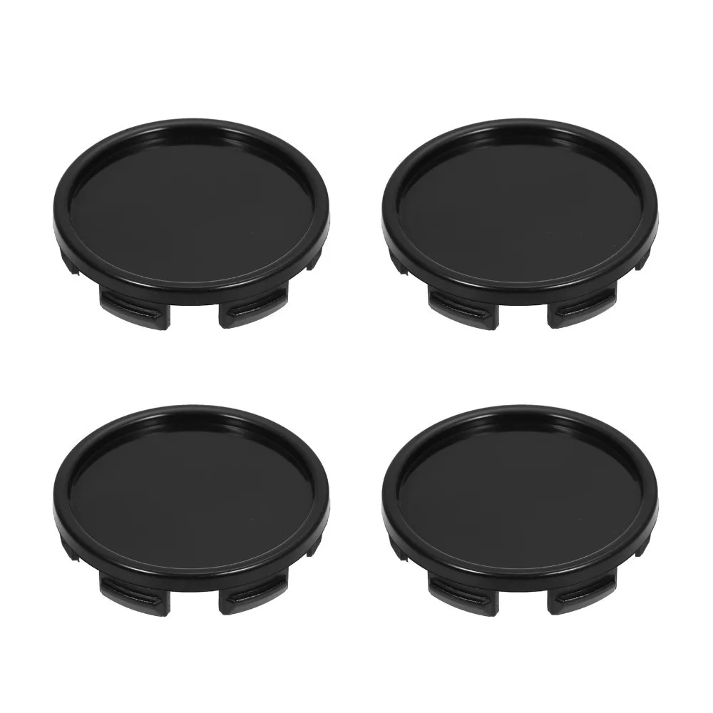 4PCS Handy ABS Wheel Center Caps Black Durable Hub Cap Cover Tyre Car Wheel Center Caps Cover Car Wheel Appearance Upgrade
