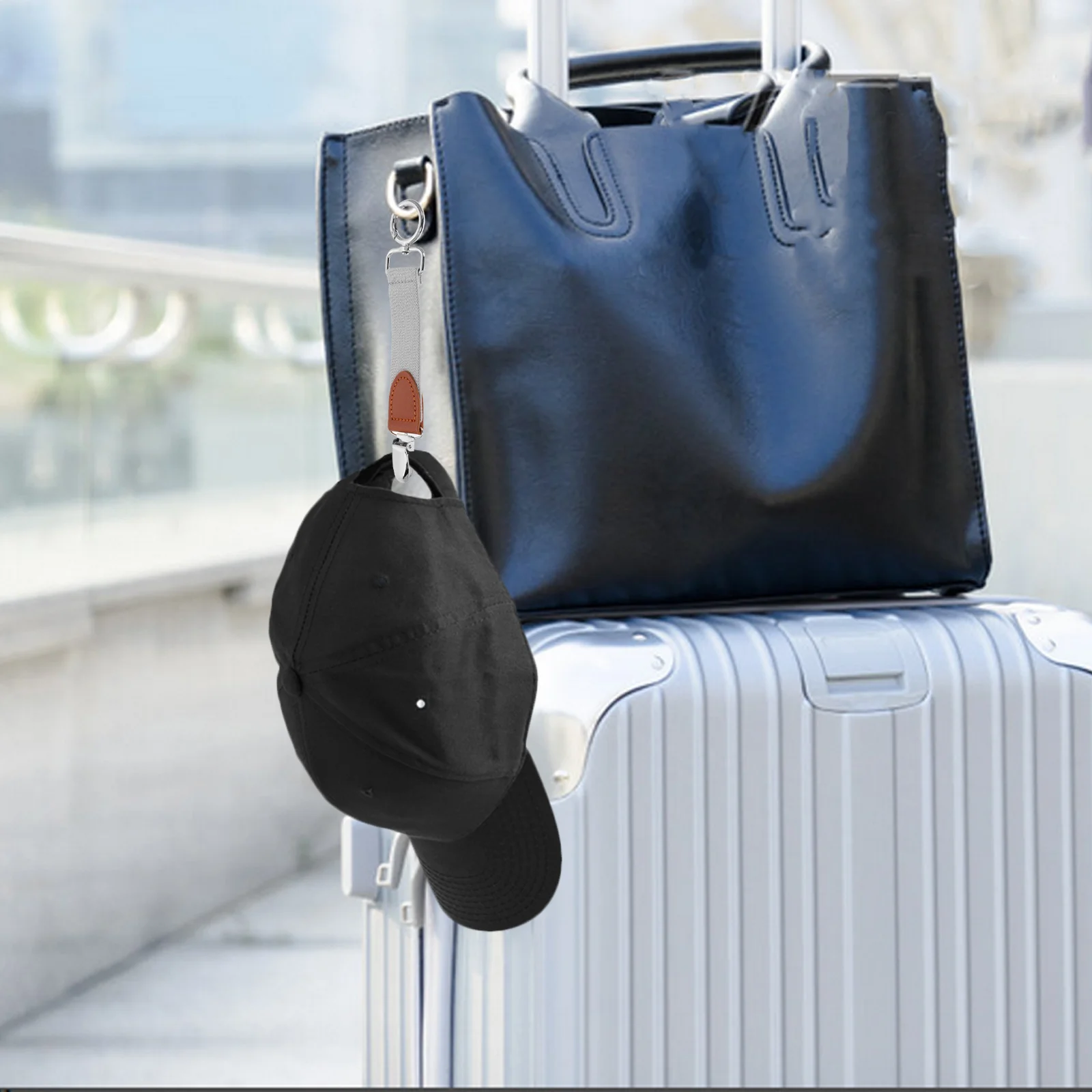 

Elastic Hat Clip for Travel Sun Hat Holder Secure Belt for Handbag Backpack Beach Hiking Camping Accessories Men Women