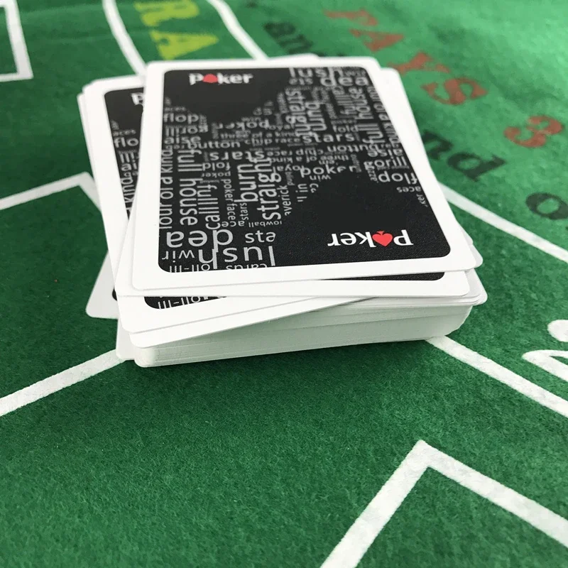 2pcs/lot plastový pravidla karetních her/poker karta vysoký kvalita texas hold'em  hry vodotěsný a mdlý krém na boty hrací karet bavení deska hra