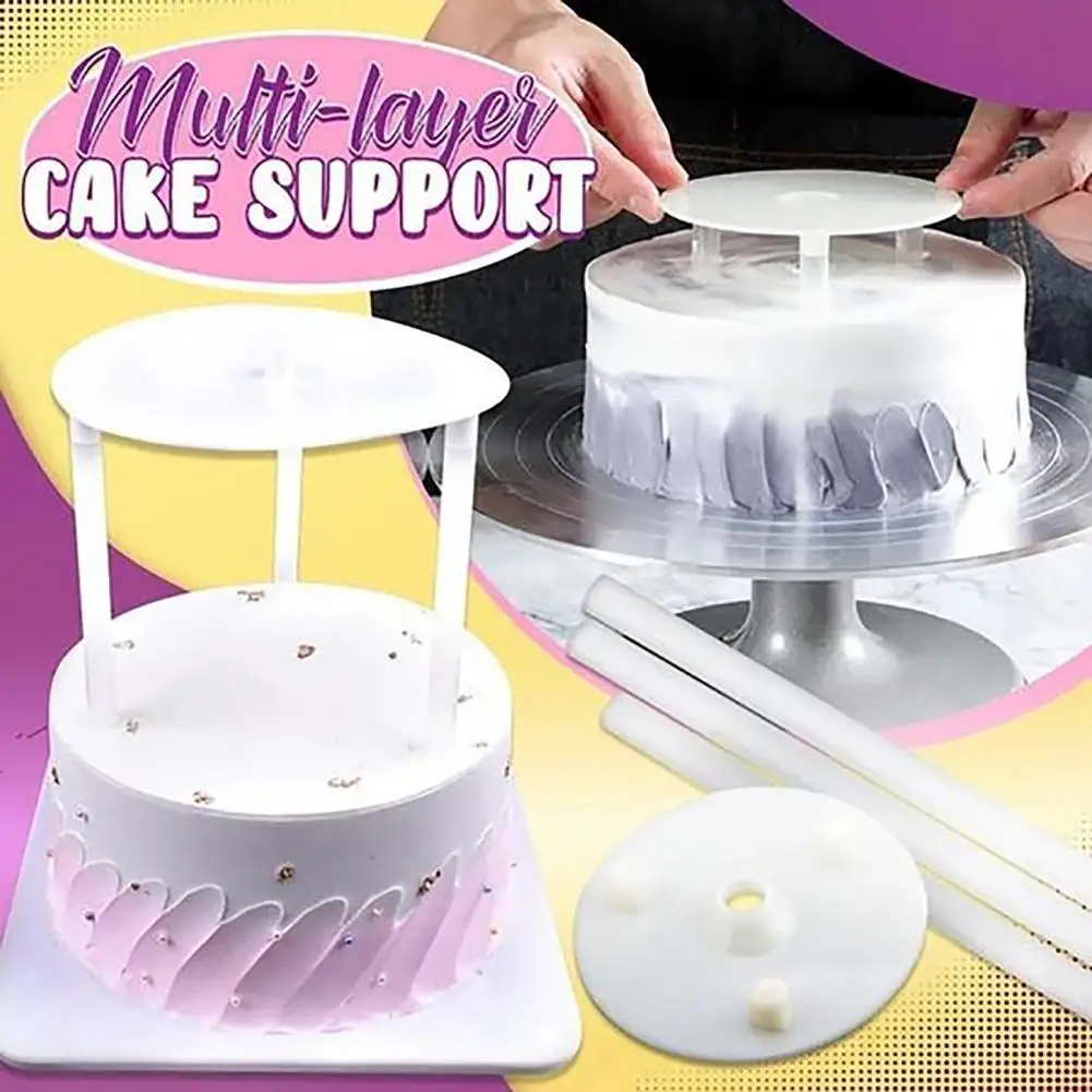 6/8 inches Multi-layer Cake Stand Suspended Gasket Support Frame Round Dessert Support Piling Gasket Bracket Baking Cake Rack