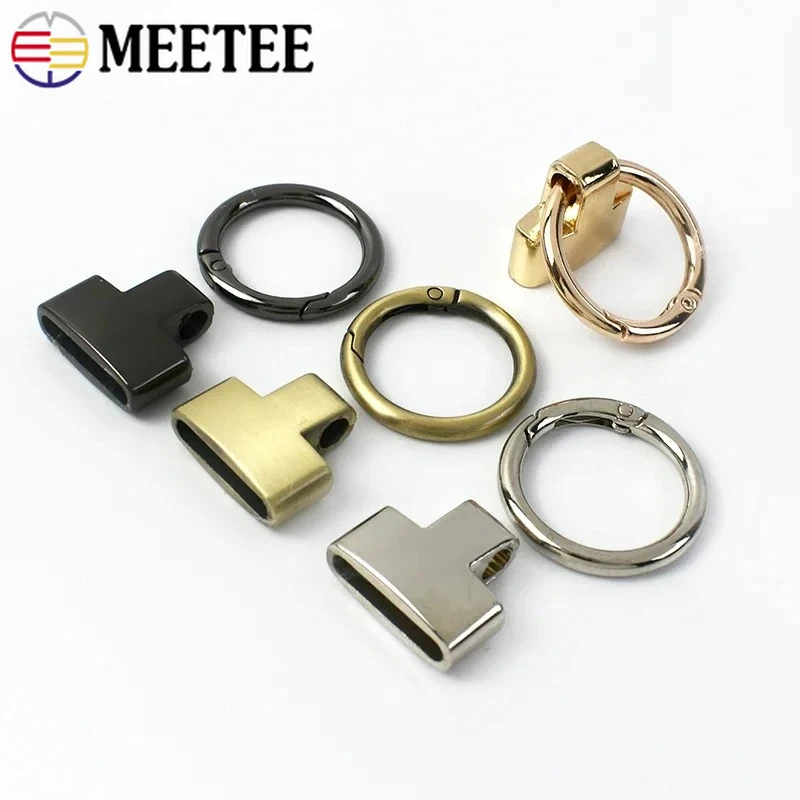 

2/5/10Pcs Meetee 20/25mm Metal Buckle Bag Side Clip Handbag Chain Hangers Hook O Ring Spring Buckles DIY Hardware Accessories