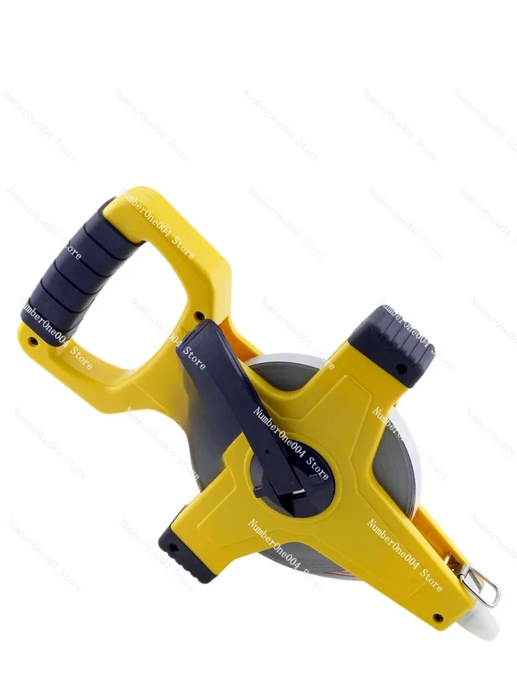 Tape Measure 100m Outdoor Engineering Measure 30m Waterproof and Rust-proof 100m Hand-crank Ground Measure