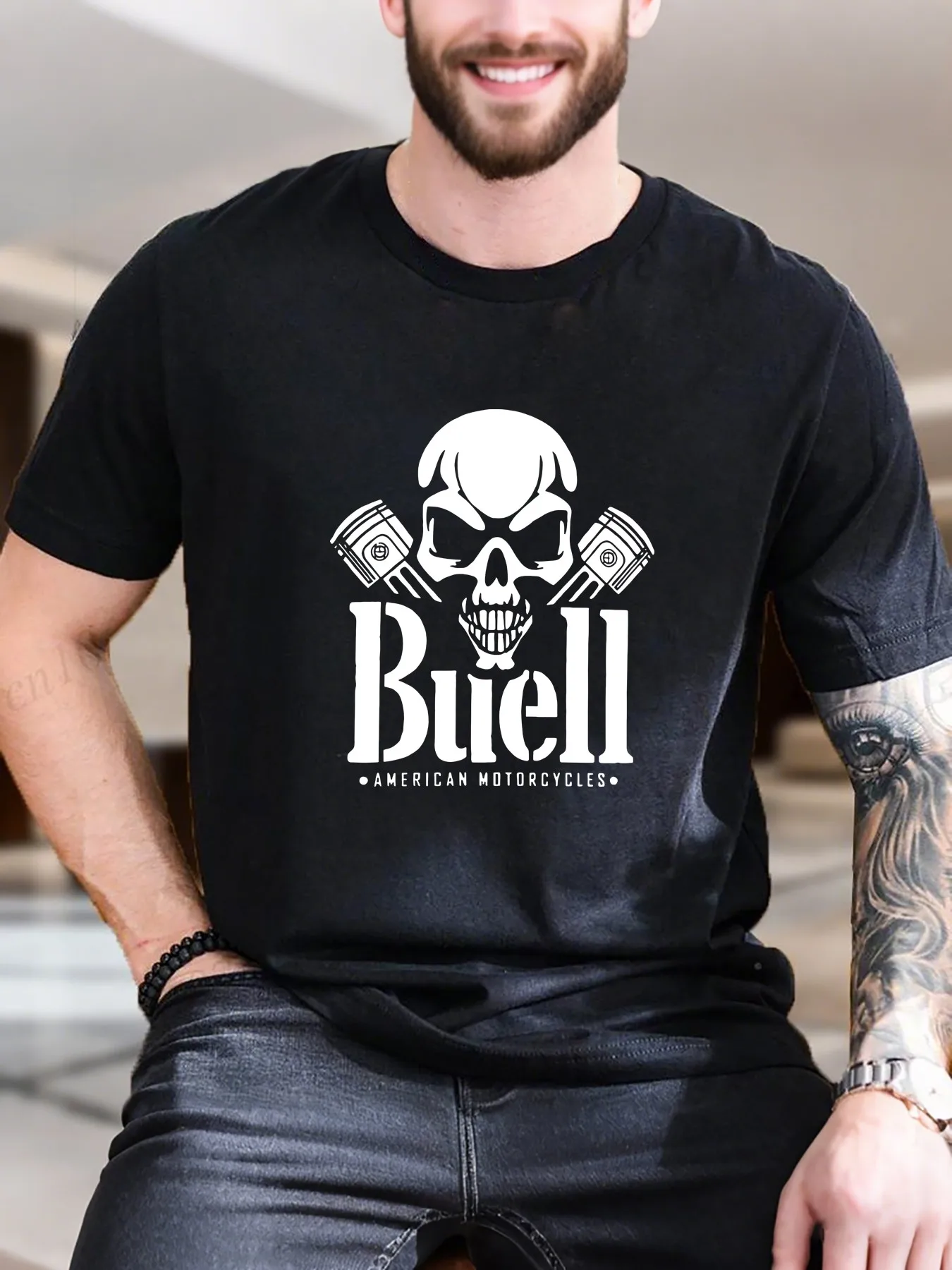 New Arrival Fashion Men's Surfing Print Cotton T-Shirt Breathable Beach Style Short Sleeve Tee with Comfort Fit Casual Summer Wear