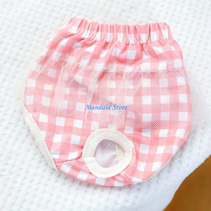 U2JC Female Dog Sanitary Panties Diaper Pantie Puppies Reusable Diapers Period Shorts