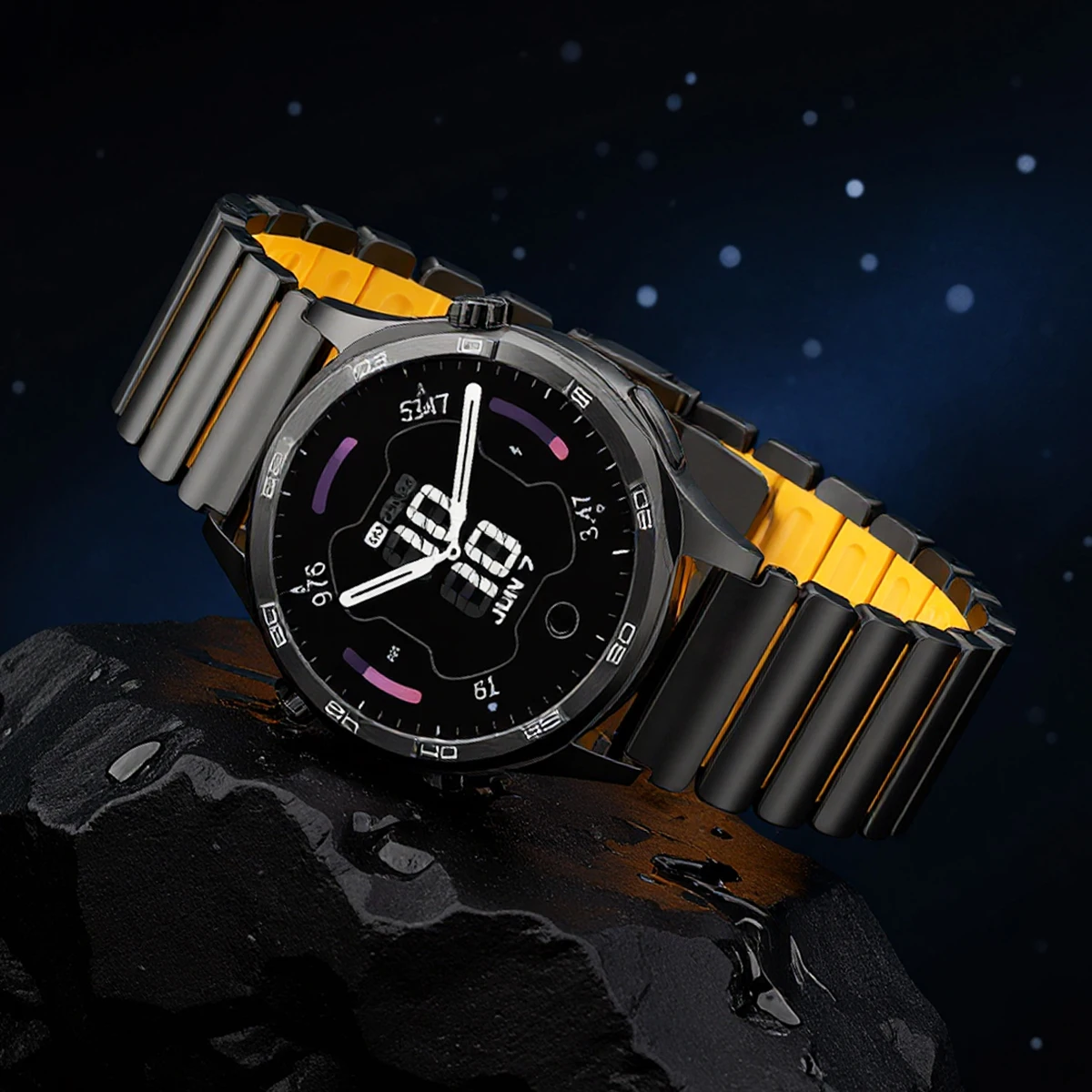22mm Titanium Metal Band for Huawei Watch GT6Pro GT5/4 46mm Watch 5 Ultimate Luxury Rubber Strap For Amazfit Balance Active 2