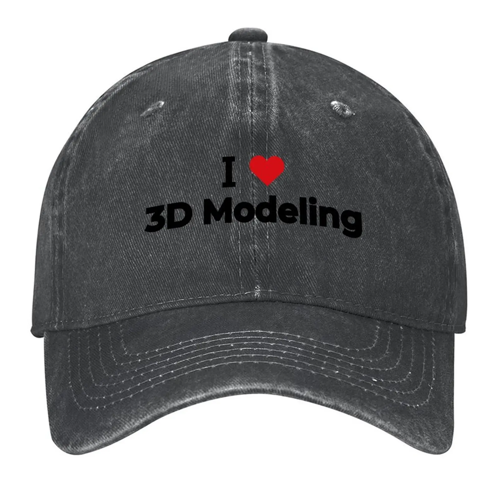 

I love 3D Modeling Baseball Cap Brand Man cap Vintage luxury caps Snap Back Hat Boy Women's