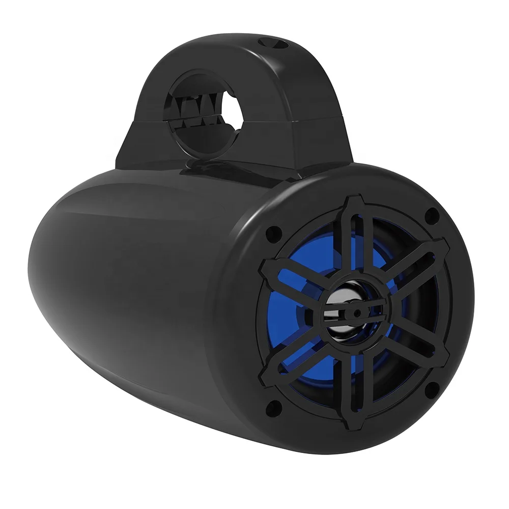 Wholesale Manufacturer Marine Tower Speaker 2 Way Wakeboard Speaker Audio System  Motorcycle Speaker with BT and LED DBS4063
