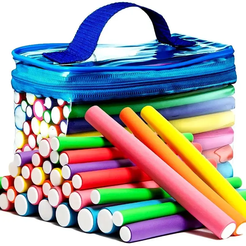 

42pcs/Set Flexible Curling Rods Hair Twist Flexi Rods Hair Curlers Set Twist Foam Hair Rollers DIY No Heat Hair Rods Rollers