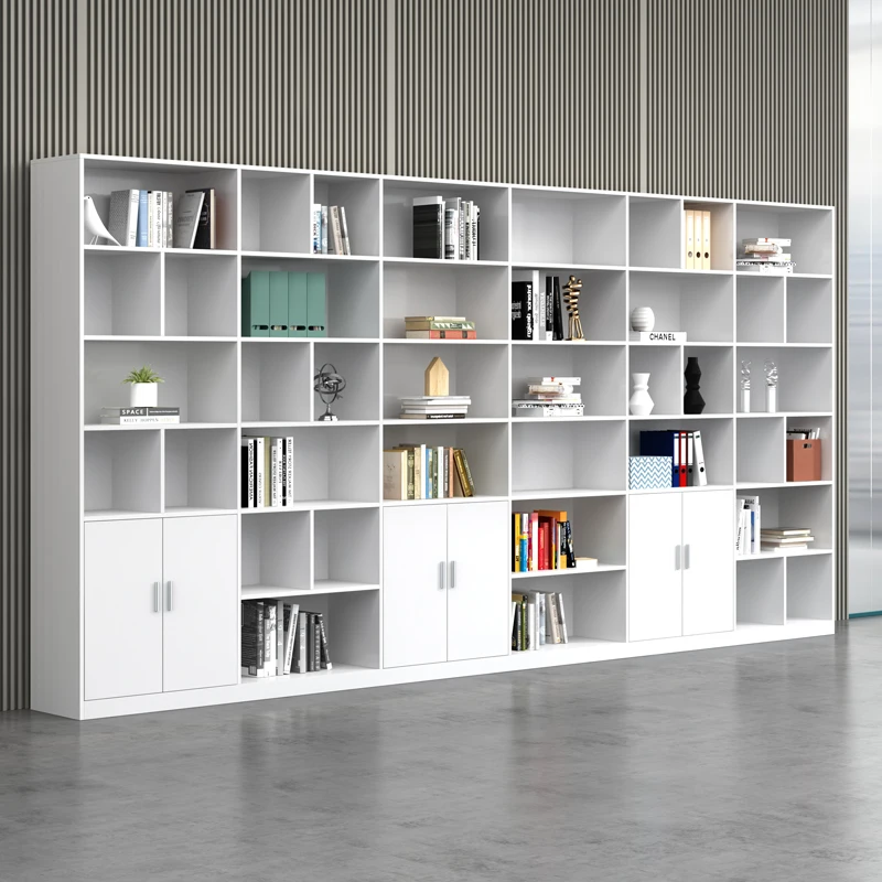 

Роскошный деревянный решетчатый шкаф для документов Напольный шкаф-витрина Офисный книжный шкаф Шкаф-органайзер типа ящика для хранения мебели современная