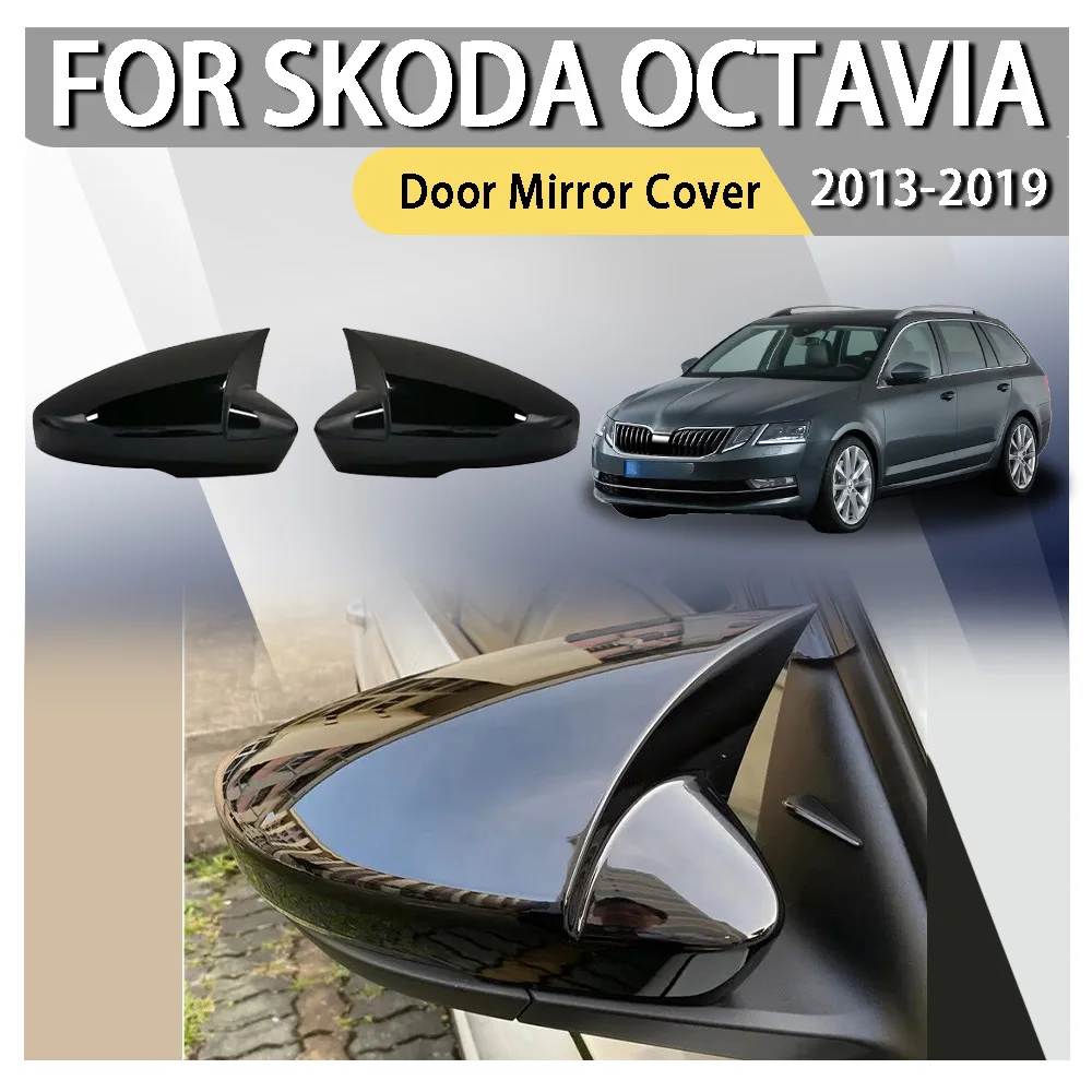 

For US Skoda Octavia 2013 2014 2015 2016 2017 2018 2019 For VW T-ROC 2017-2019 Car Rearview Side Mirror Cover ABS Plastic