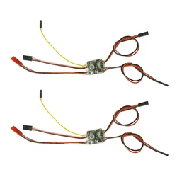 2PCS RC Model 2CH Two-way Brushed ESC Speed Controller 2/3S 5Ax2 Bidirectional Electronic Regulator with Neutral Brake 6-14V DIY