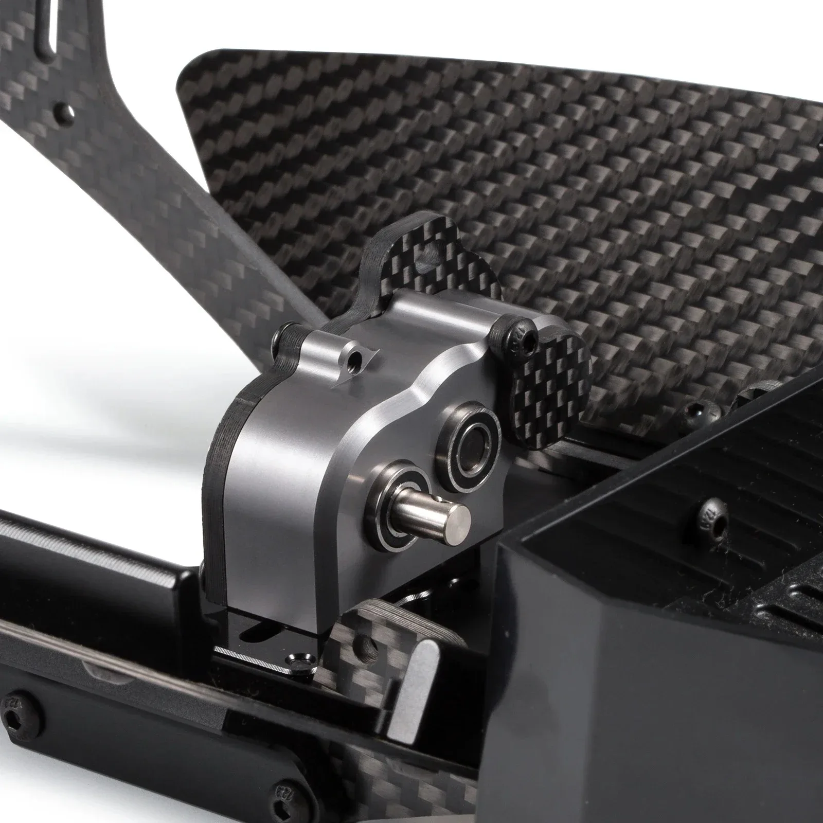 ชุดเกียร์ CNC 48 พิทช์ อัลตร้าไลท์ ขนาดเล็ก พร้อมแผ่นรองกันลื่น สำหรับแชสซี LCG 1/10 ชุดดัดแปลง SCX10 III AR45 Capra Axle