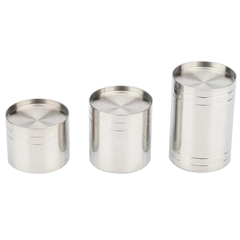 

3pcs Stainless Steel Measuring Cups Lightweight Wide Mouth Bartending Jigger Set 25Ml 35Ml 50Ml Kitchen Barware Tool