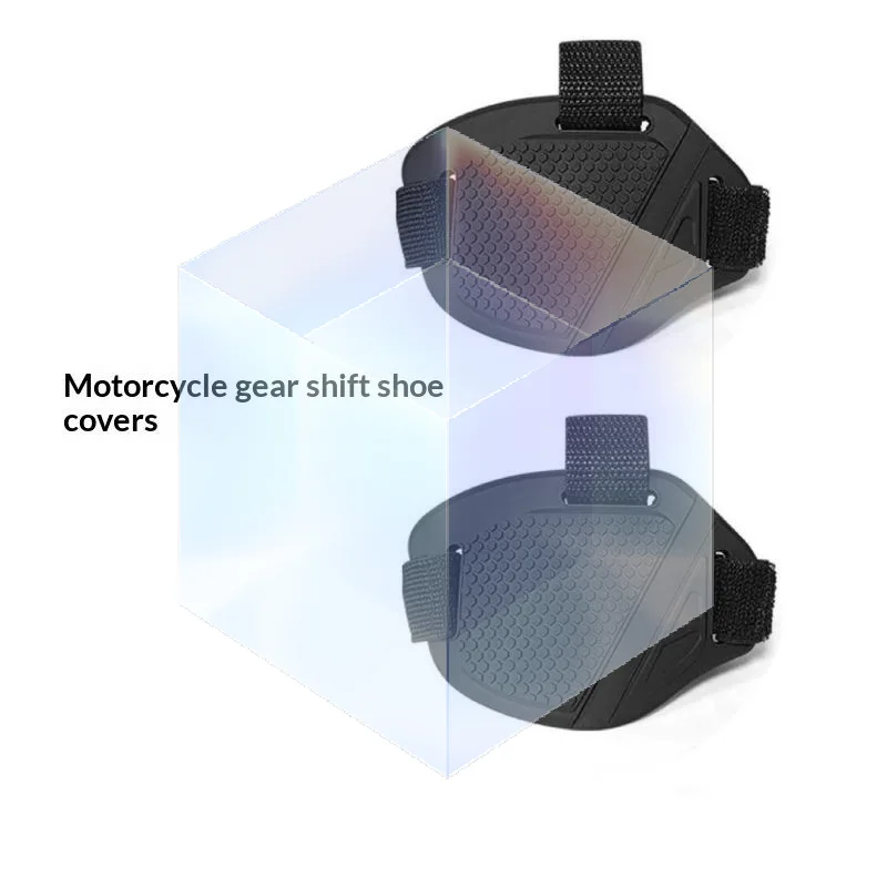 Scuff Resistant Motorcycle Shift Pad Waterproof Shoe Guard Flexible Motocross Shifter Boots Protector for Off-Road Racing