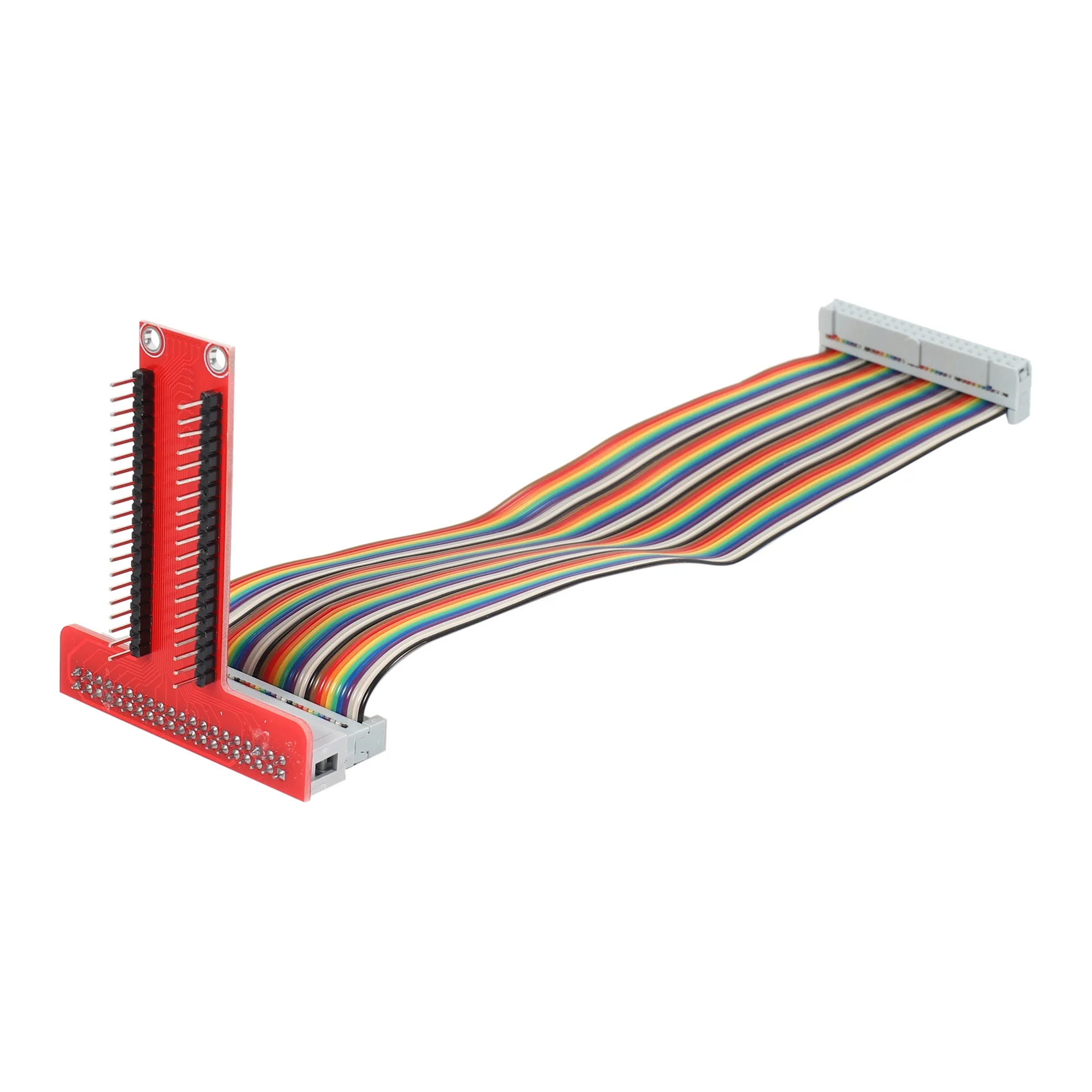 RPi GPIO Breakout-Erweiterungsplatine + Flachbandkabel + zusammengebauter T-Typ-GPIO-Adapter 20 cm FC40 40-poliges Flachbandkabel für seltenes