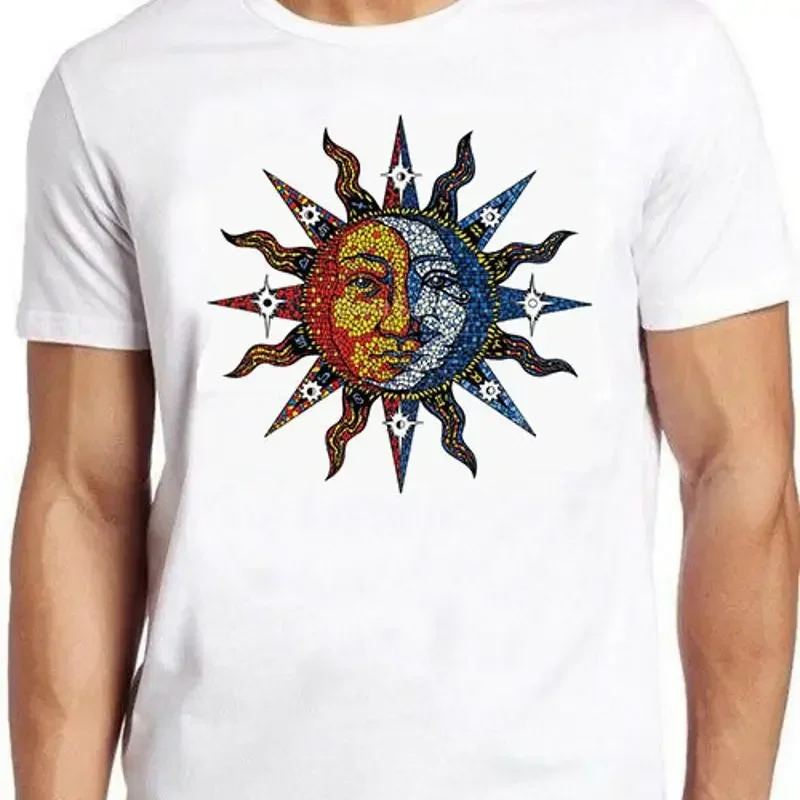 Mosaic Sun Moon Funny Meme Gift Tee Gamer Cult Movie T Shirt M744