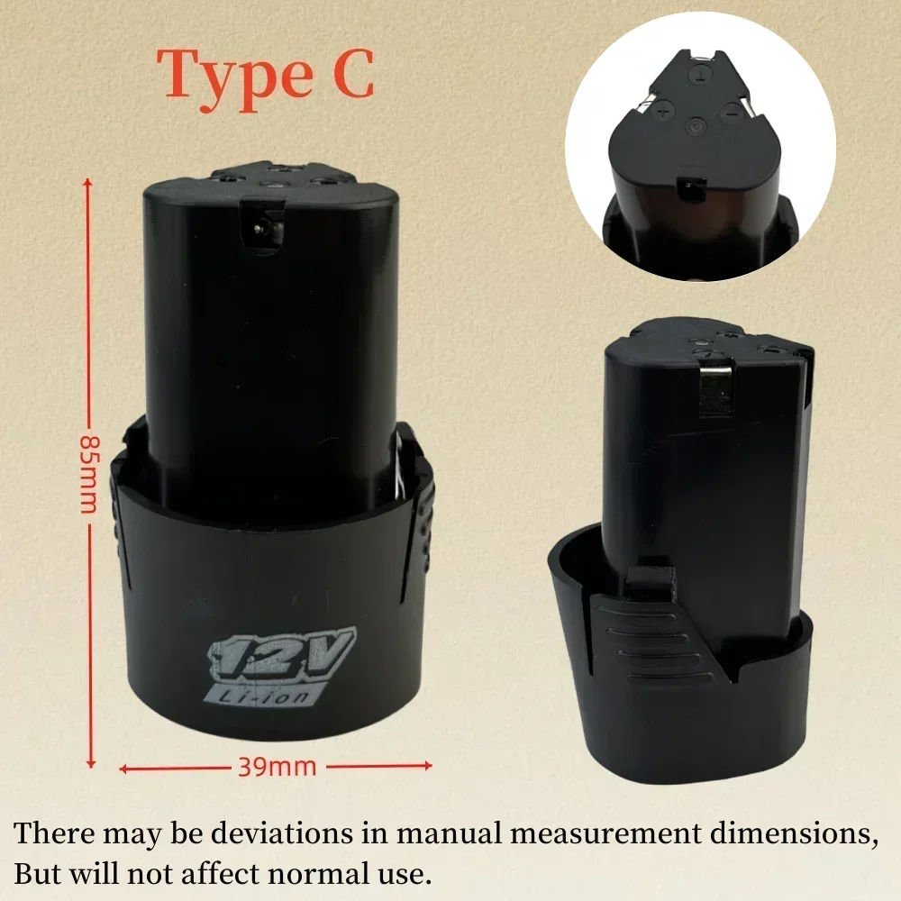 جديد 2026 العالمي 12 فولت 6200 مللي أمبير بطارية ليثيوم أيون قابلة للشحن للأدوات الكهربائية مفك كهربائي بطارية الحفر الكهربائية