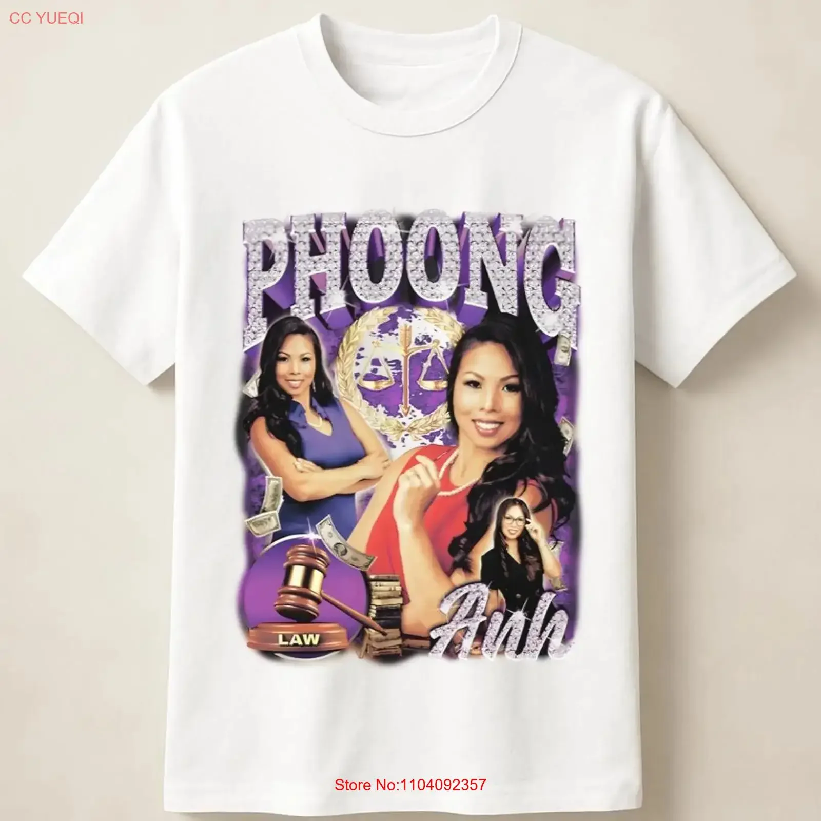 T-shirt vintage Phoong Anh Lawyer Justice Legal Attorney Court Tribute, streetwear polyvalent légèrement extensible avec motif graphique