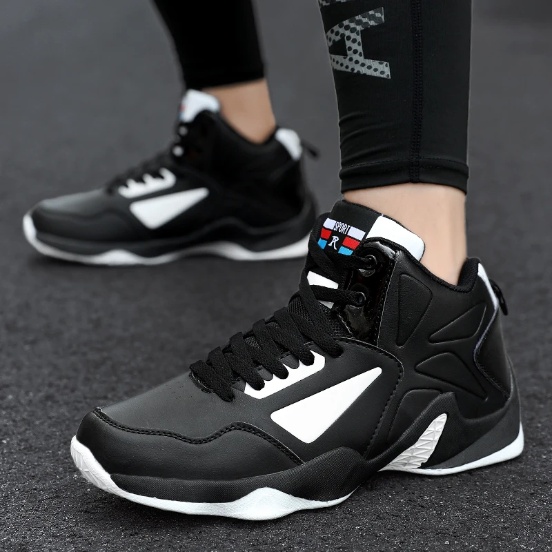 Brand Mens High-top Sneakers Retro Basketball Shoes Unisex Sports Shoes Outdoor Gym Training Athletic Shoes Boys Tennis Shoes