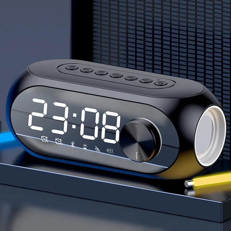 Alarm Clock Bluetooth Speaker with Bluetooth Connectivity