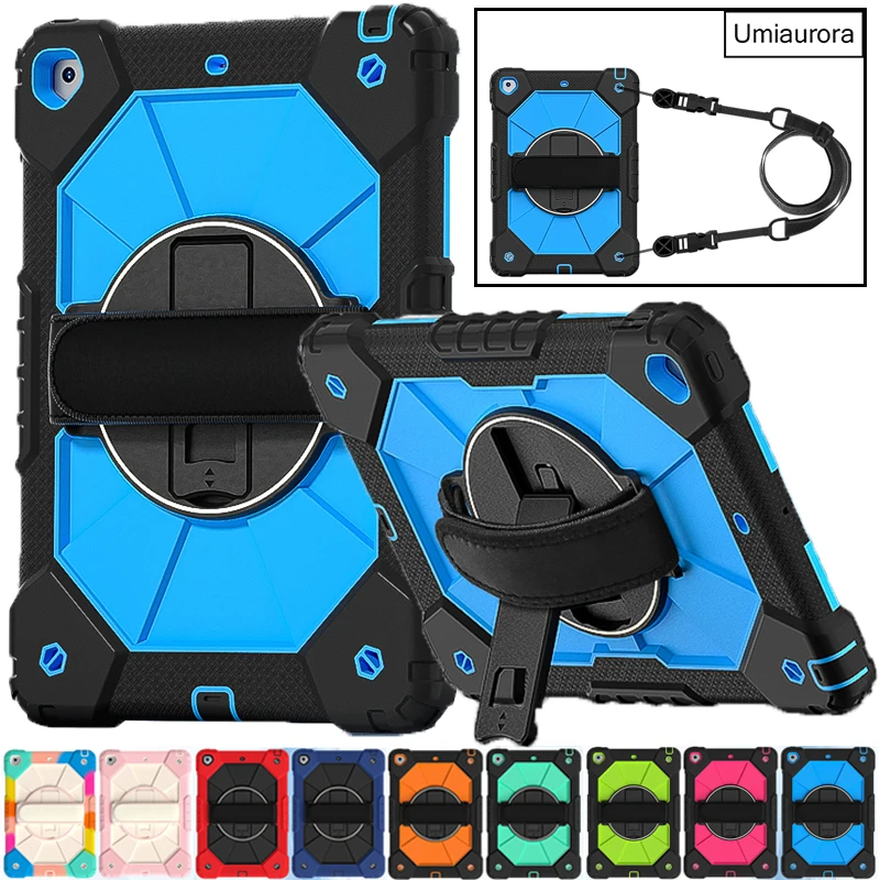 

For IPad Mini 4 5 9.7 7th 8th 9th 10.2 10th 10.9 11th Gen 11 inch A16 Heavy Duty Rugged Tablet Case Stand Strap Shockproof Funda
