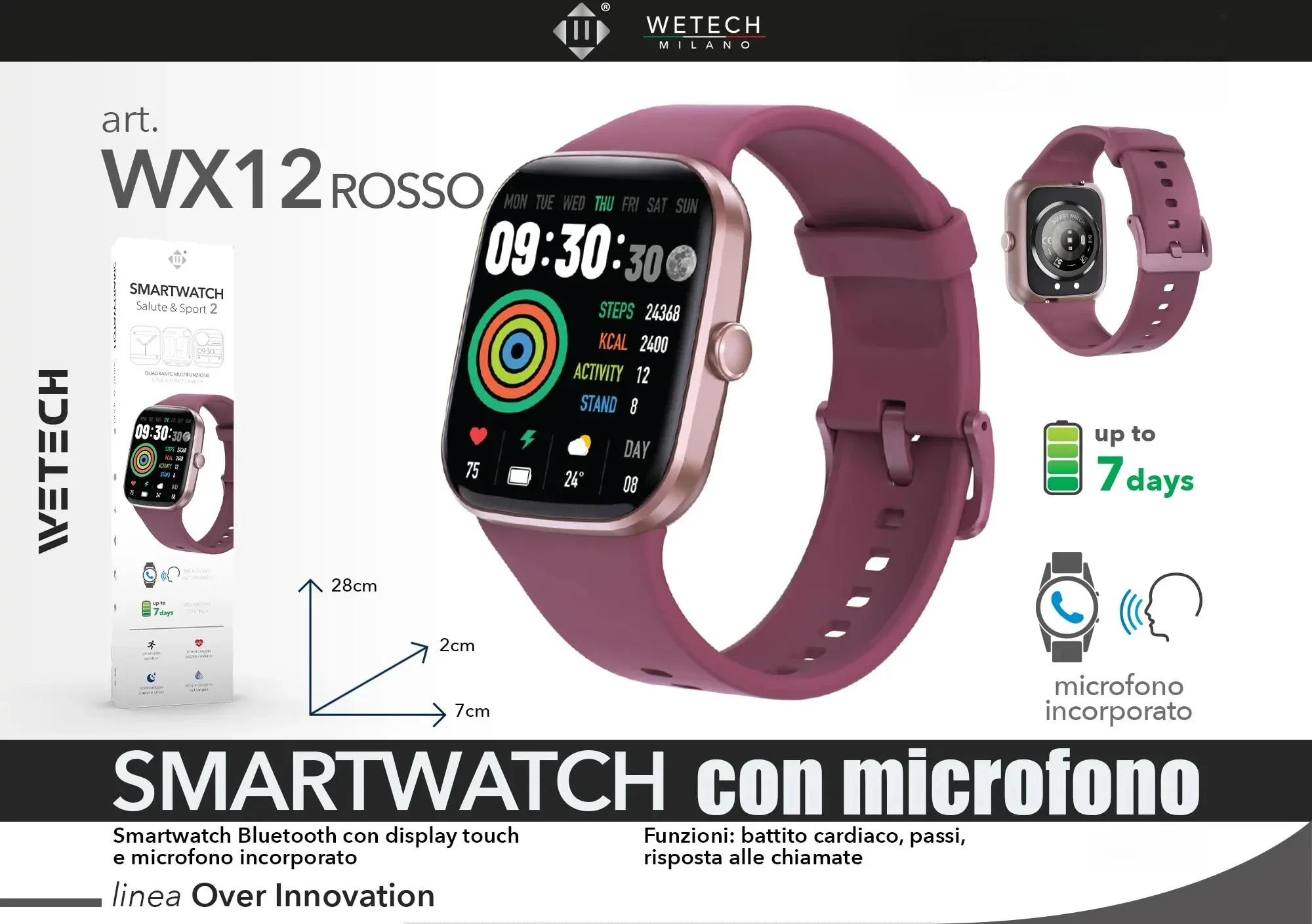 Smartwatch con funzionalità di chiamata Bluetooth, per uomo e donna, monitoraggio della frequenza cardiaca, del sonno e dello stress, 123 modalità sportive, autonomia della batteria di 7 giorni,