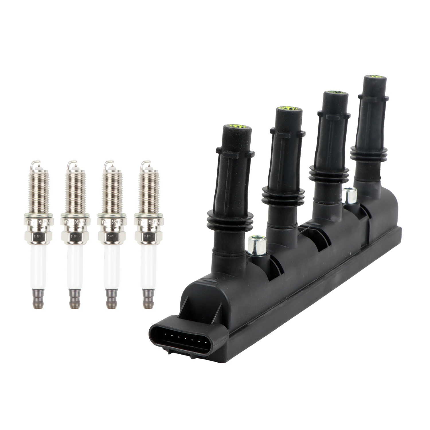 

DPGKITS 1pc Ignition Coil + 4pcs Iridium Spark Plugs For 1.4L Buick Encore Chevy Cruze Sonic Trax UF669+1675 Car Accessories