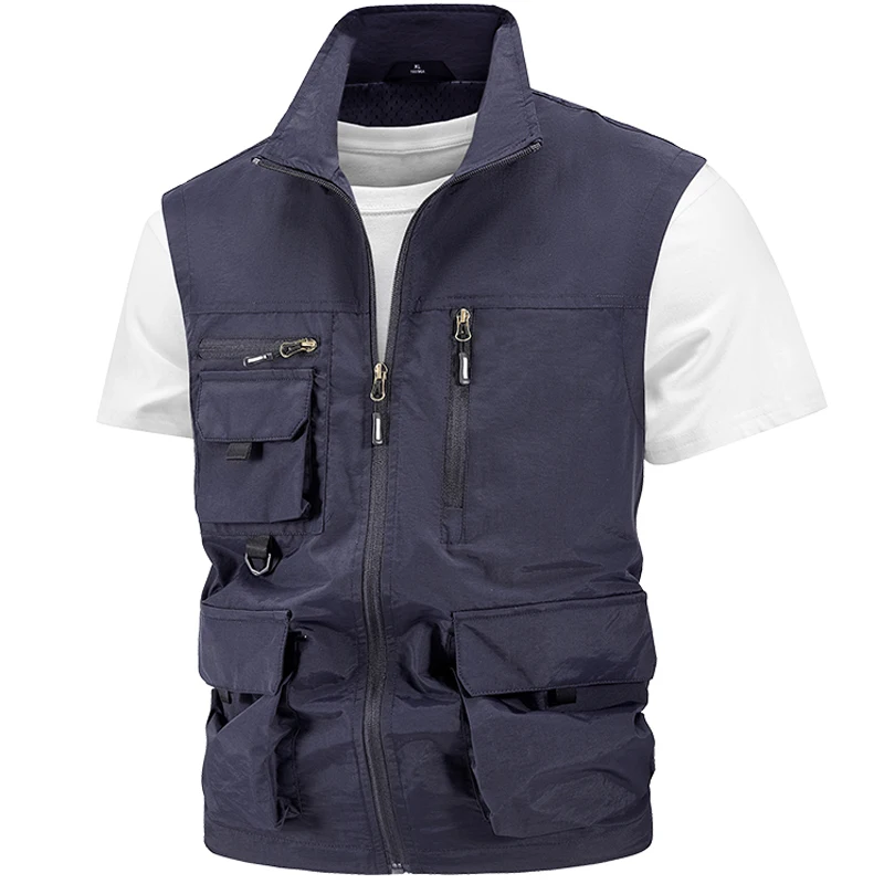 mens waistcoat Autumn winter New splice Men's Middle age rinsing business casual vest business casual vest Size M-4XL 5XL 8866