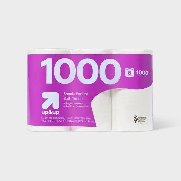 Eco Friendly Toilet Paper 6 Count Pack