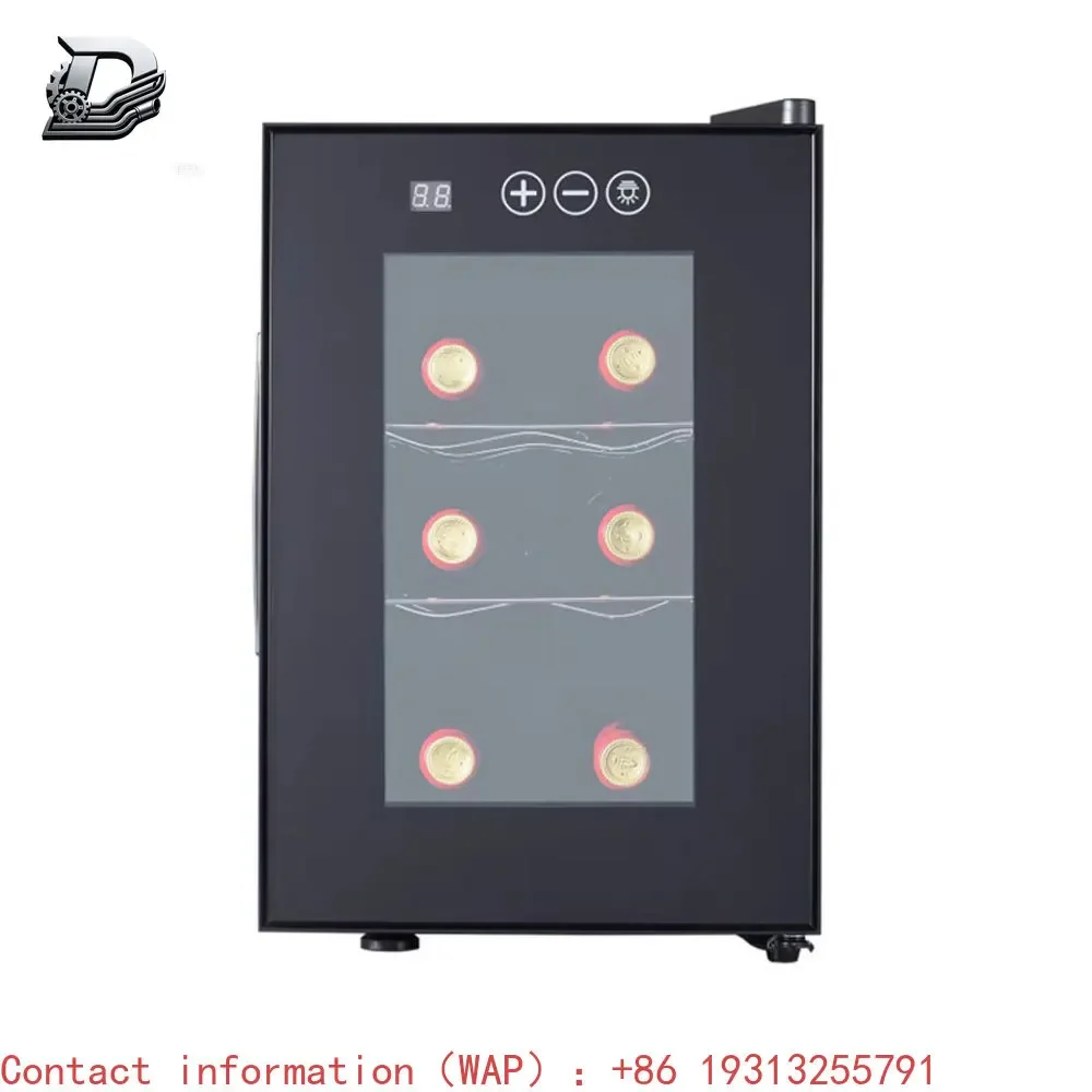 【Best-selling】Household 6 Pieces Wine Refrigerator Constant Temperature Wine Cabinet Red Wine Refrigerator Display Fridge Nevera