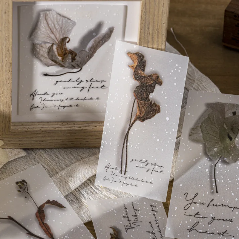 15 قطعة/الوحدة لوحات مذكرة المواد ورقة عشرة آلاف مرة الربيع هو ai غير المرغوب فيه مجلة سكرابوكينغ الرجعية زخرفة خلفية #3