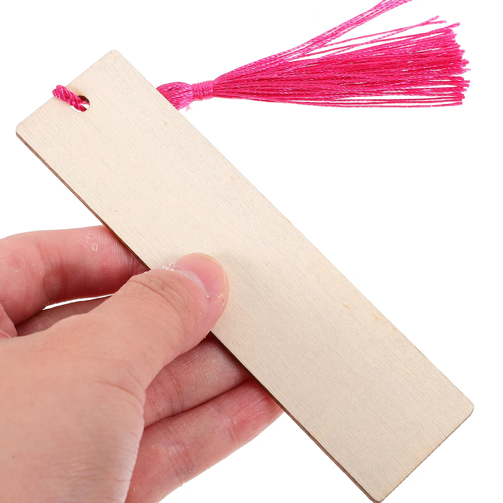 

20Sets Wood Blank Bookmarks Unfinished DIY Blank Bookmarks for Handmade Coloring Drawing Gifts Book Mark with Tassels